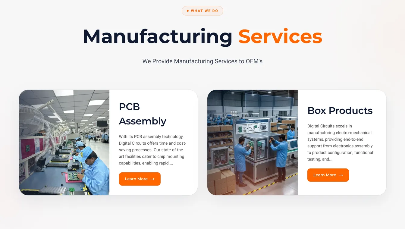 Digital Circuits manufacturing services